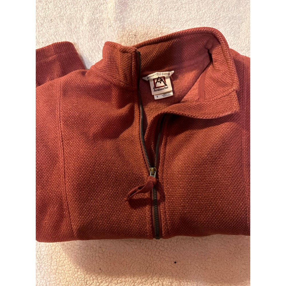 Avalanche Basic Jacket Women's M Orange Full Zipper Collared Long Sleeve